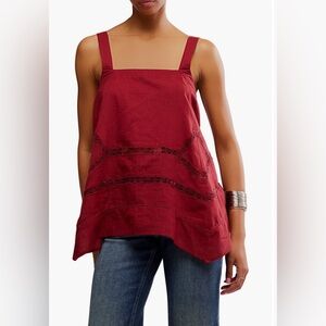 Free People Charlotte Tunic in Syrah size Small NWT